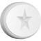 Ekena Millwork Standard Dalton Star Rosette With Rounded Edge, 5"W x 3 1/4"H x 1/2"P ROSP050X033X050DAL08 - alternate 1